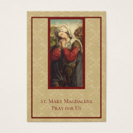 Maria Magdalena Katholieke Heilige Kaarten Visitekaartje