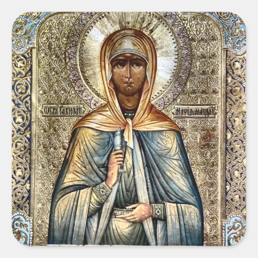 Maria Magdalena Orthodoxe Christelijke Sticker (Voorkant)