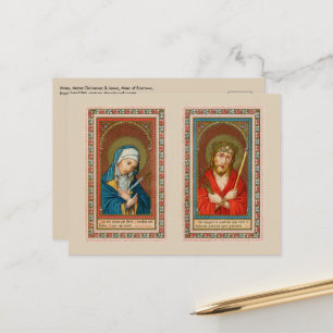 Maria, Mater Dolorosa & Jezus, Ecce Homo Briefkaart