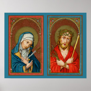 Maria, Mater Dolorosa & Jezus, Ecce Homo Poster