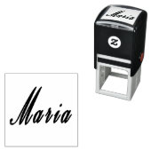 Maria, meisjesnaam Logo op A Zelfinktende Stempel (In situ)