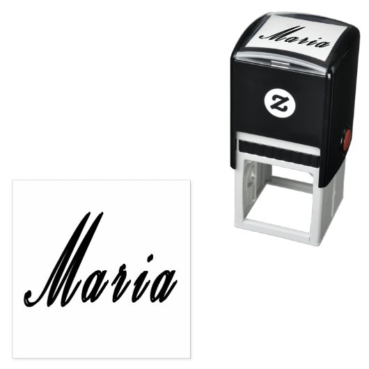 Maria, meisjesnaam Logo op A Zelfinktende Stempel (In situ)