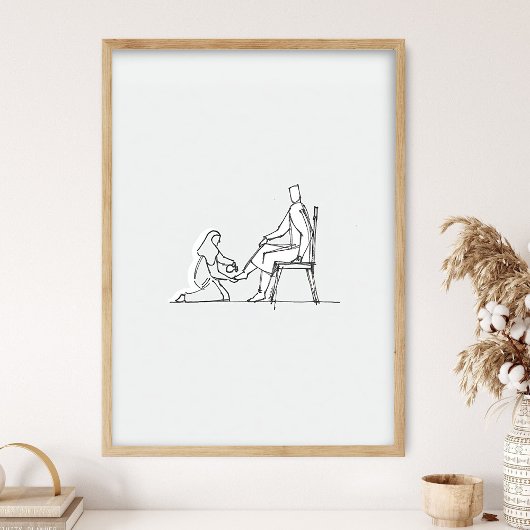 Maria met albasten fles, John 12:3 Poster