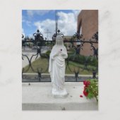 Maria met hart bloemblad briefkaart (Voorkant)