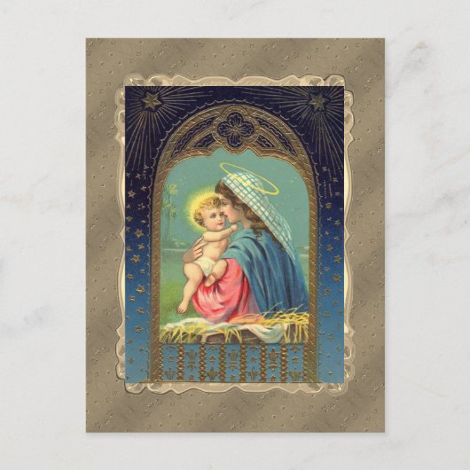 Maria met het kindje Jezus Briefkaart (Voorkant)