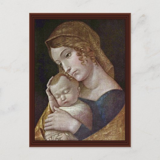 Maria met het slapende kind van Andrea Mantegna Briefkaart (Voorkant)