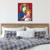 Maria met kind canvas afdruk (Insitu (Slaapkamer))