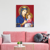 Maria met kind canvas afdruk (Insitu (Woonkamer))
