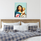 Maria met kind canvas afdruk (Insitu (Slaapkamer))