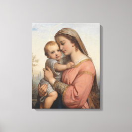Maria met kind canvas afdruk
