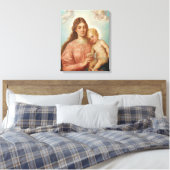 Maria met kind canvas afdruk (Insitu (Slaapkamer))