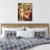 Maria met kind canvas afdruk (Insitu (Slaapkamer))