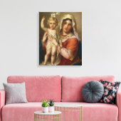 Maria met kind canvas afdruk (Insitu (Woonkamer))