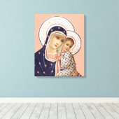Maria met kind canvas afdruk (Insitu (Houten vloer))