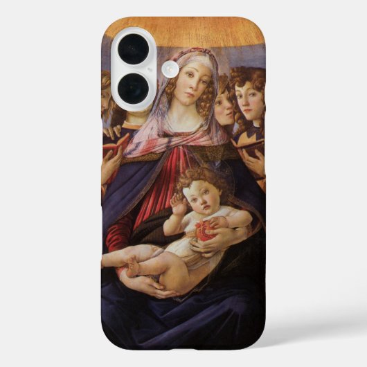 Maria met kind en engelen van Sandro Botticelli Case-Mate iPhone Case (Achterkant)