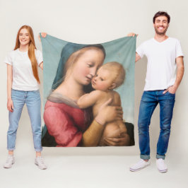 Maria met kind fleece deken