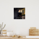 Maria Mitchell Bekende "Natuur/God" Quote Poster (Keuken)