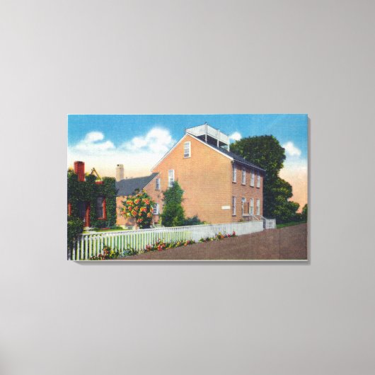 Maria Mitchell's Birthplace Canvas Afdruk (Voorkant)
