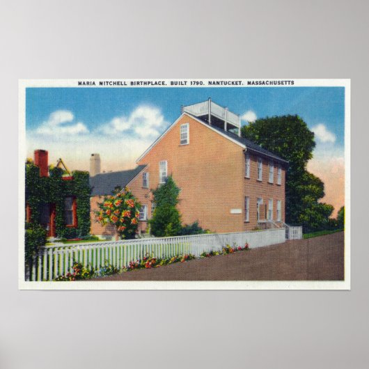 Maria Mitchell's Birthplace Poster (Voorkant)