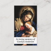 Maria Moeder Gods Gebed Kaart Contactkaartje (Voorkant)