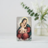 Maria Moeder Gods Gebed Kaart Visitekaartje (Staand voorkant)