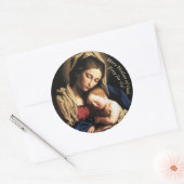  Maria Moeder Gods Ronde Sticker (Envelop)