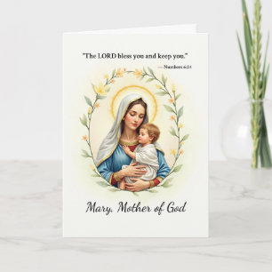Maria Moeder Gods Vrede en Zegen Schrift Kaart