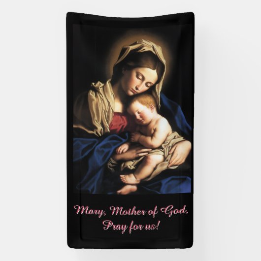 Maria, Moeder van God Spandoek (Verticaal)