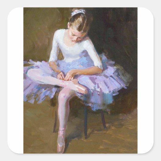 Maria Molodykh, Ballerina 2007 Vierkante Sticker (Voorkant)