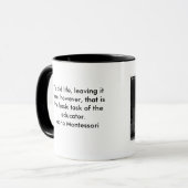 Maria Montesorri mok (Voorkant links)