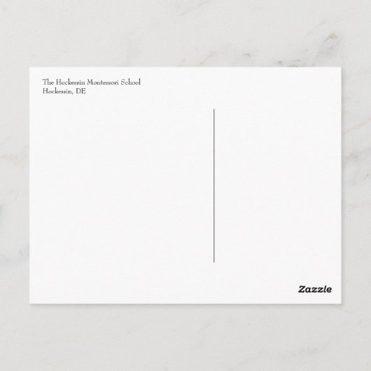 Maria Montessori Citaat nr. 1 Postkaart (Achterkant)