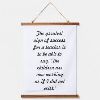Maria Montessori Hangend Wandkleed