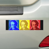 Maria Montessori Pop-Art Bumpersticker (Op auto)