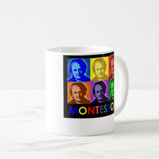 Maria Montessori Pop-Art Mok (Voorkant rechts)