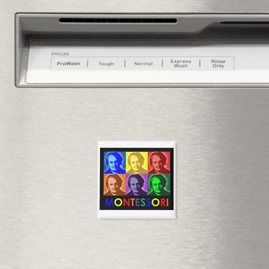 Maria Montessori Pop-kunstmagneet Magneet (Insitu (Vaatwasser))