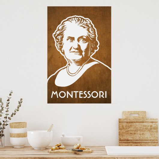 Maria Montessori Print (Keuken)