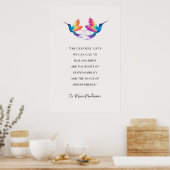 Maria Montessori Quote Poster, de grootste cadeau Poster (Keuken)
