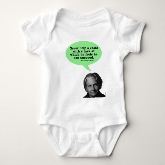 Maria Montessori Quote Romper (Voorkant)
