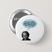 maria montessori quote ronde button 5,7 cm (Voorkant /achterkant)