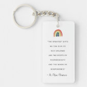 Maria Montessori Quote Sleutelhanger (Voorkant)