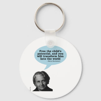 maria montessori quote sleutelhanger