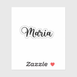 Maria Naam - Handgeschreven kalligrafie Sticker