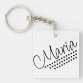 Maria Naam Tekst Acryl Sleutelhanger (voorkant)