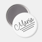 Maria Naam Tekst Magneet (Voorkant / Achterkant)