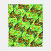 Maria Name Logo with Oranje Daisies, Fleece Deken (Voorkant)