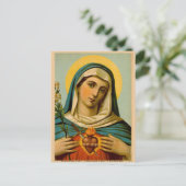 Maria Onze Lieve Vrouw van Smarten Onbevlekt Hart Briefkaart (Staand voorkant)