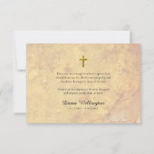 Maria Perkament Rooms-Katholieke begrafenis Bedankkaart (Achterkant)