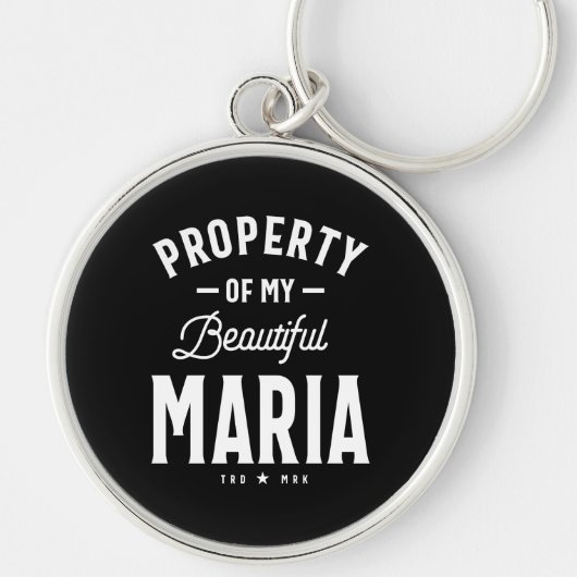 Maria Persoonlijke naam Birthday Gift Sleutelhanger (Voorkant)