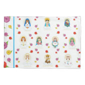 Maria rond de wereld kussensloop (Achterkant)