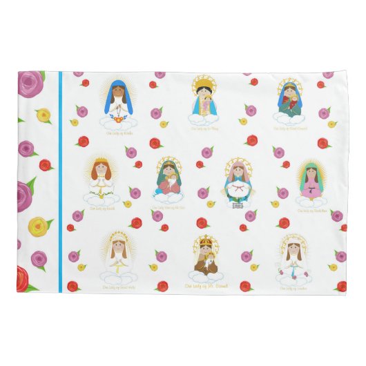 Maria rond de wereld kussensloop (Achterkant)